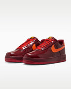 Nike Air Force 1 Low Patent Leather Dark Team Red Safety Orange