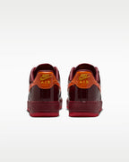 Nike Air Force 1 Low Patent Leather Dark Team Red Safety Orange