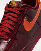 Nike Air Force 1 Low Patent Leather Dark Team Red Safety Orange