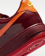 Nike Air Force 1 Low Patent Leather Dark Team Red Safety Orange