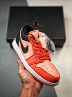 Air Jordan 1 Low Orange Black