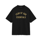 Fear of God Essentials FW24 Black Yellow T-shirt