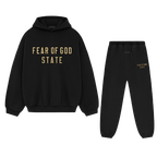 Fear of God Essentials FW24 Black Yellow State Full set
