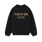 Fear of God Essentials FW24 Black Yellow State Sweater