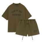 Fear of God Essentials FW24 Olive Summer Set