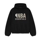 Fear of God Essentials NBA Black Grey Hoodie