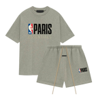 Fear of God Essentials NBA Paris Warm Heather Summer Set