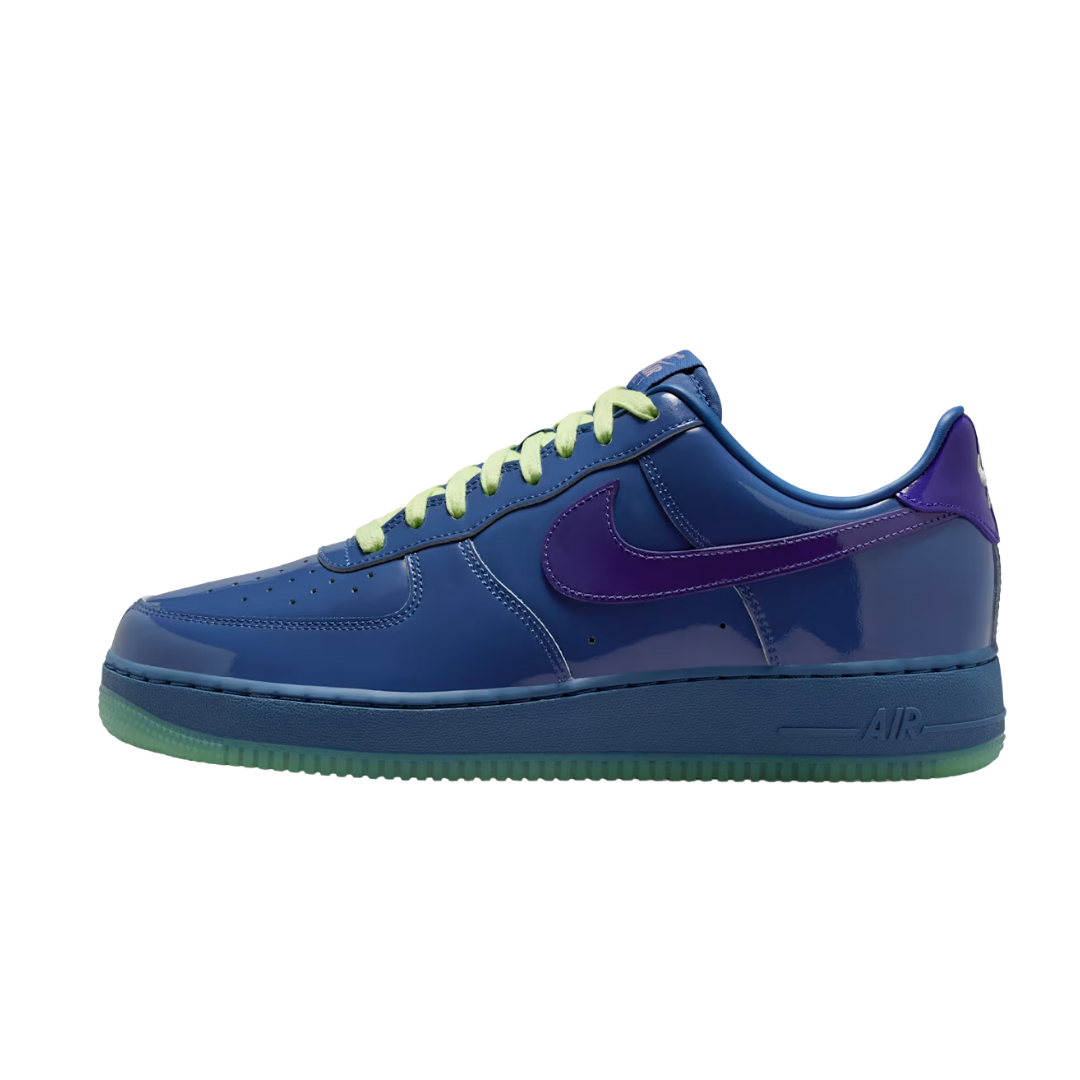 Nike Air Force 1 Low Patent Leather Mystic Navy Grape Ice