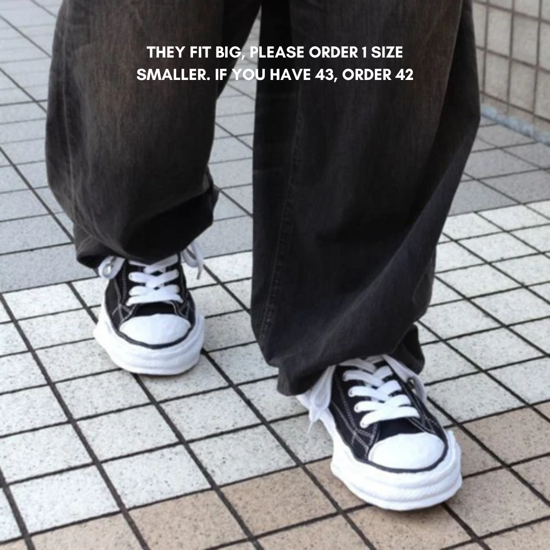 Maison Mihara Yasuhiro Peterson 23 OG Sole Canvas Low Black