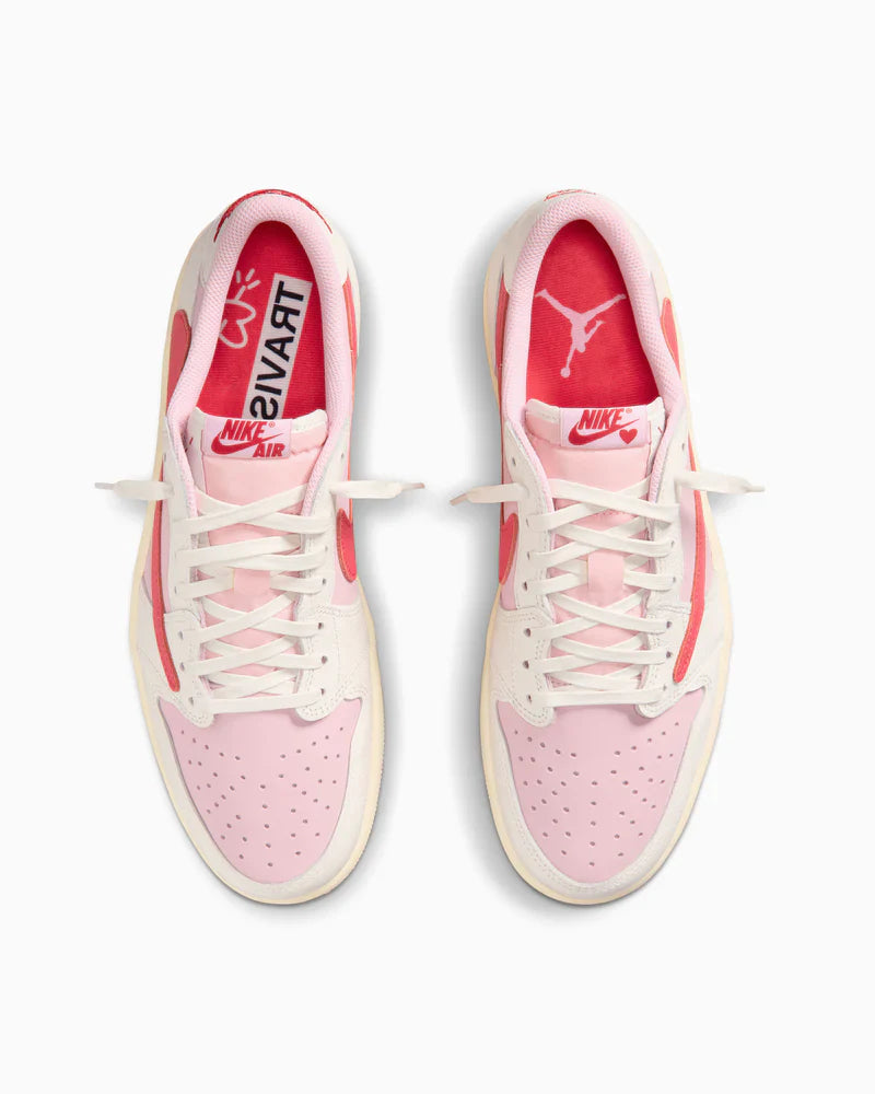 Nike Air Jordan 1 Retro Low OG SP Travis Scott Sail Tropical Pink
