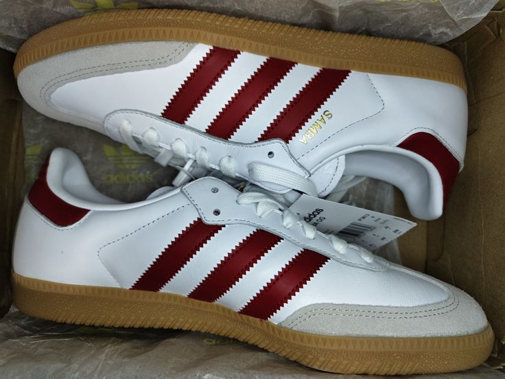Samba OG White Burgundy Gum