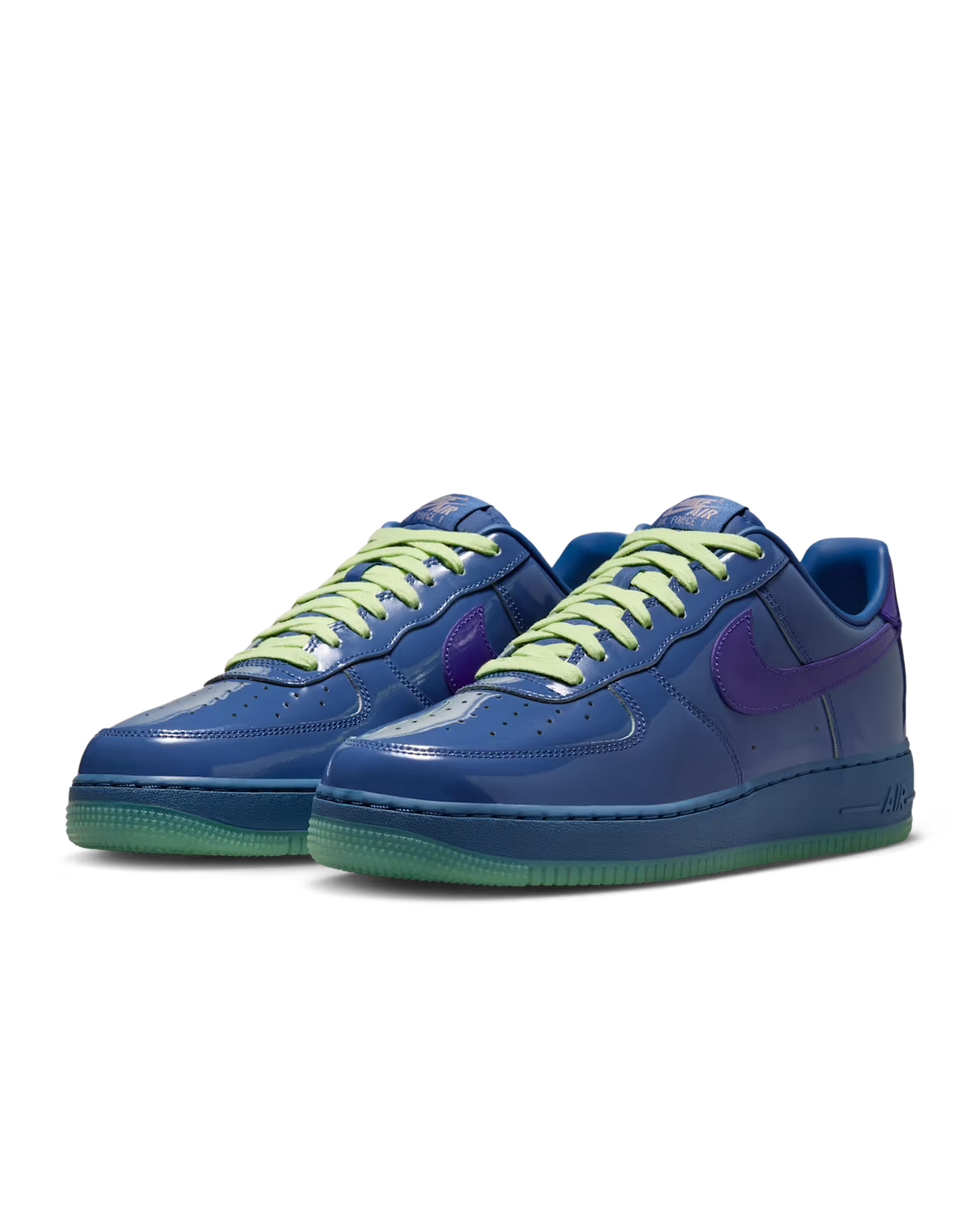 Nike Air Force 1 Low Patent Leather Mystic Navy Grape Ice