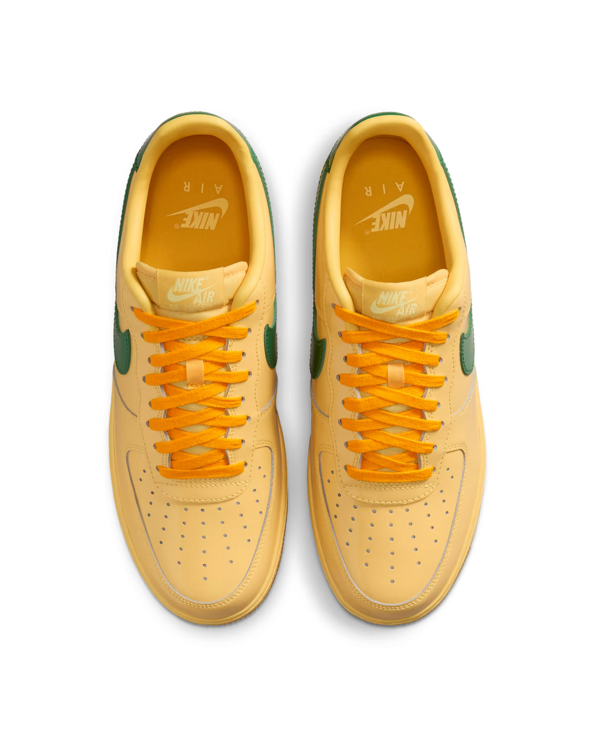Nike Air Force 1 Low Patent Leather Topaz Gold Pine Green