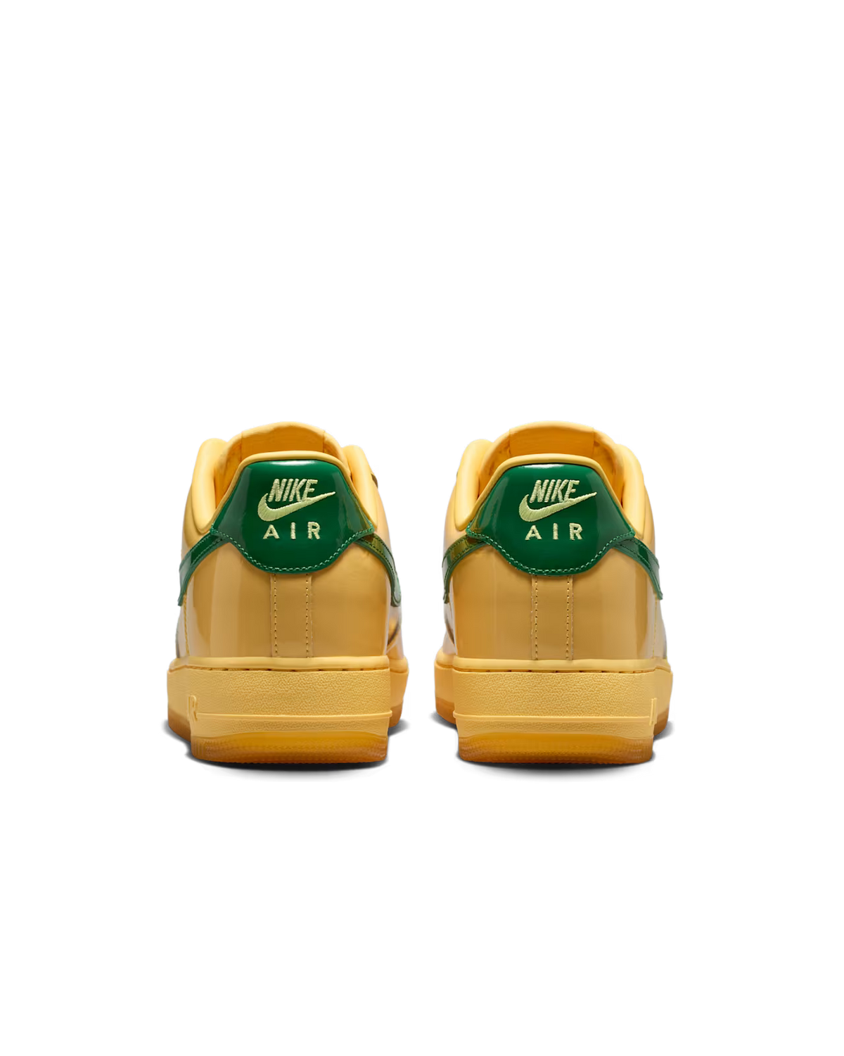 Nike Air Force 1 Low Patent Leather Topaz Gold Pine Green
