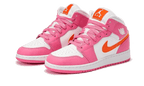 Air Jordan 1 Mid Pinksicle Safety Orange