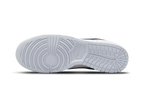 Nike Dunk Low White Grey Navy Aqua Mini Swoosh