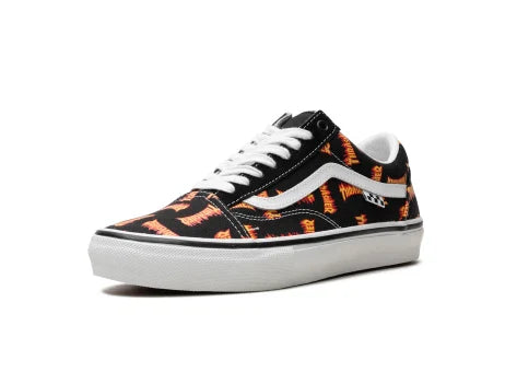Vans Old Skool Thrasher All Over Flame Logo